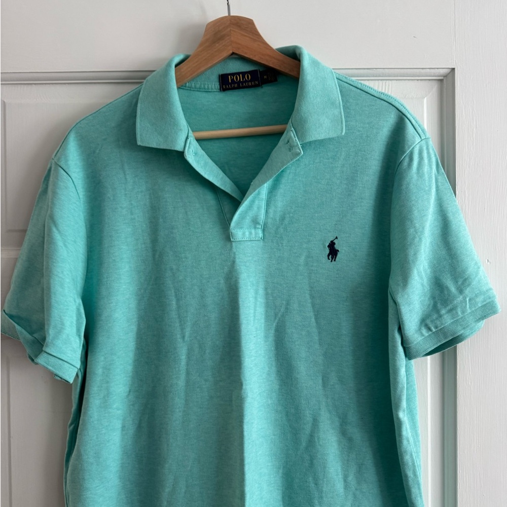 Polo by Ralph Lauren Men's Teal Polo Shirt